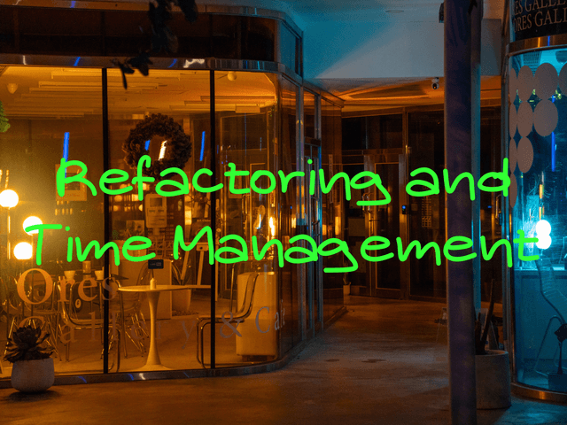 重構與時間管理